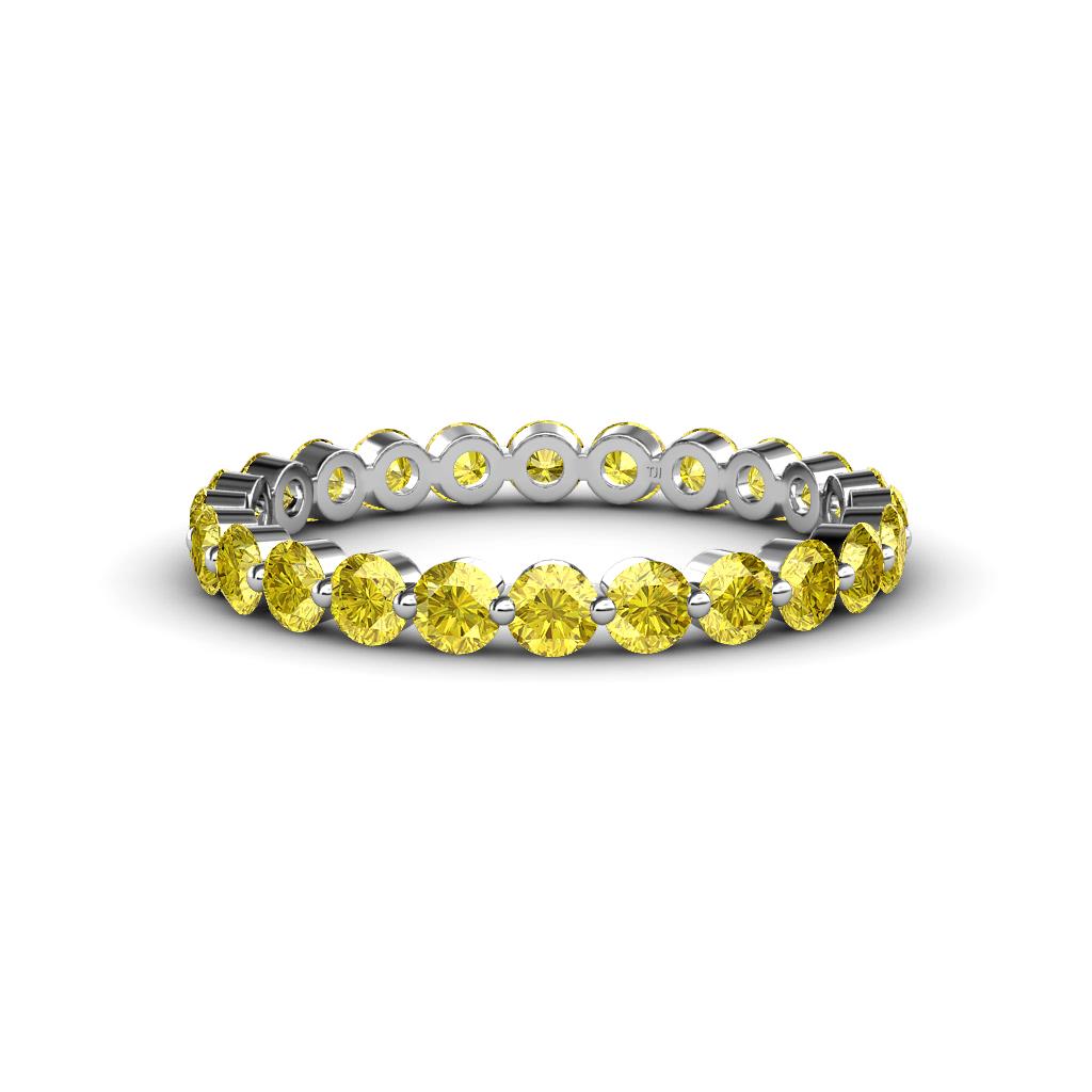 Valerie 3.00 mm Yellow Sapphire Eternity Band 