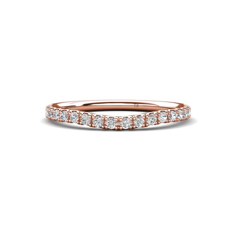 Gemma 0.30 ctw Lab Grown Diamonds Curved Wedding Band 