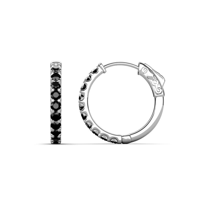 Akira 0.63 ctw Black Diamond (2.00 mm) Hoop Earrings 