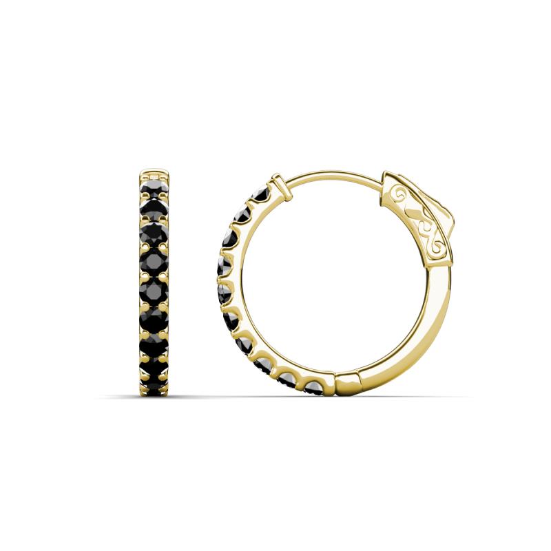 Akira 0.63 ctw Black Diamond (2.00 mm) Hoop Earrings 