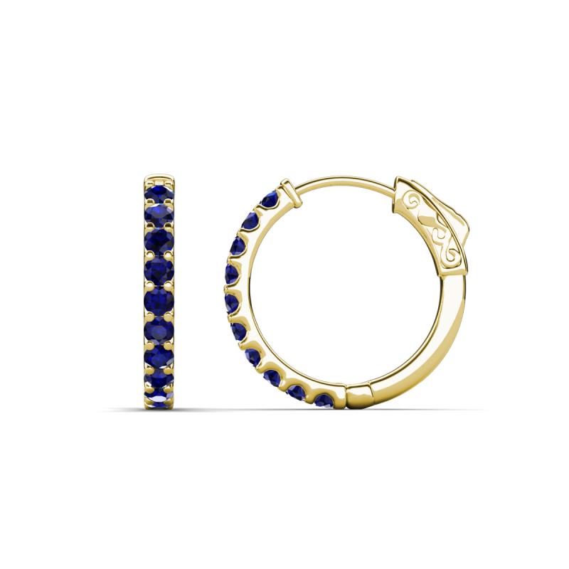 Akira 0.60 ctw Blue Sapphire (2.00 mm) Hoop Earrings 