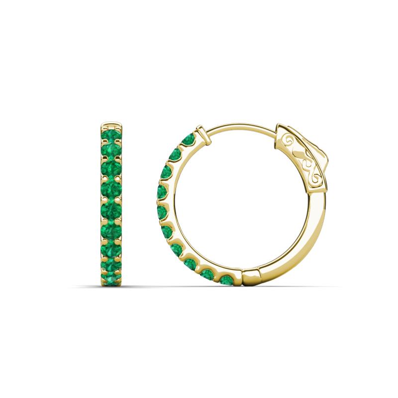 Akira 0.50 ctw Emerald (2.00 mm) Hoop Earrings 
