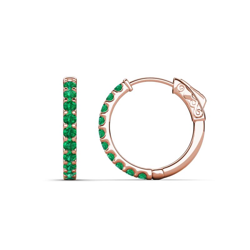 Akira 0.50 ctw Emerald (2.00 mm) Hoop Earrings 