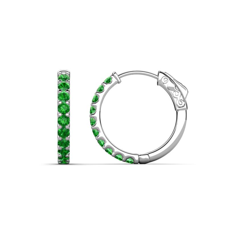 Akira 0.60 ctw Green Garnet (2.00 mm) Hoop Earrings 