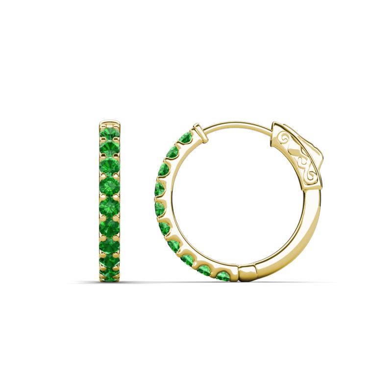 Akira 0.60 ctw Green Garnet (2.00 mm) Hoop Earrings 