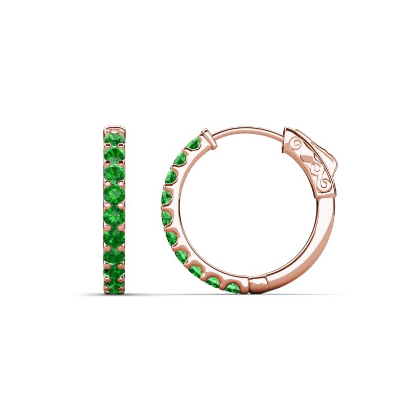 Akira 0.60 ctw Green Garnet (2.00 mm) Hoop Earrings 