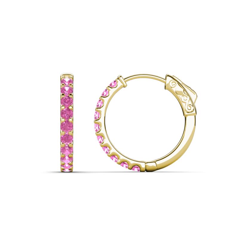 Akira 0.60 ctw Pink Sapphire (2.00 mm) Hoop Earrings 