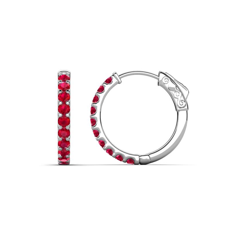 Akira 0.70 ctw Ruby (2.00 mm) Hoop Earrings 
