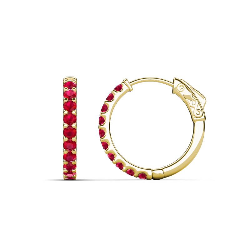 Akira 0.70 ctw Ruby (2.00 mm) Hoop Earrings 