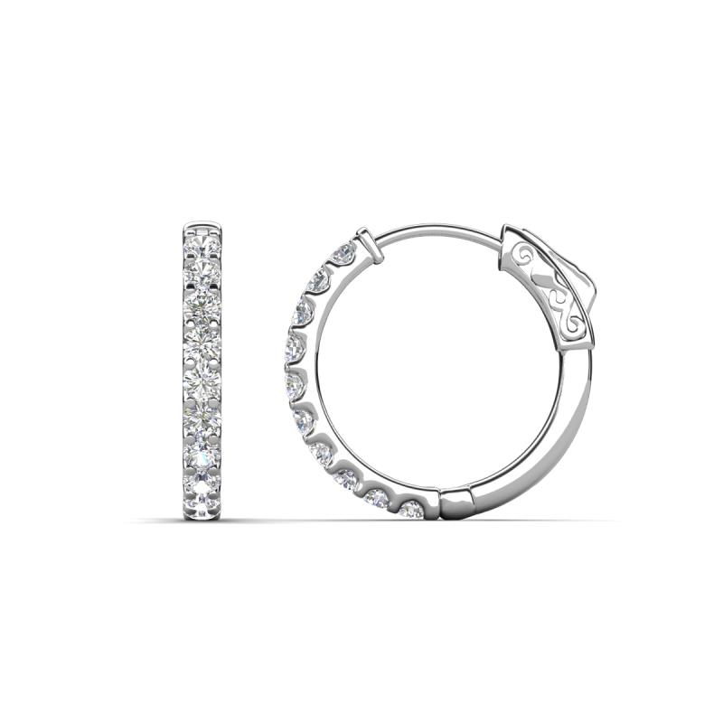 Akira 0.60 ctw Moissanite (2.00 mm) Hoop Earrings 