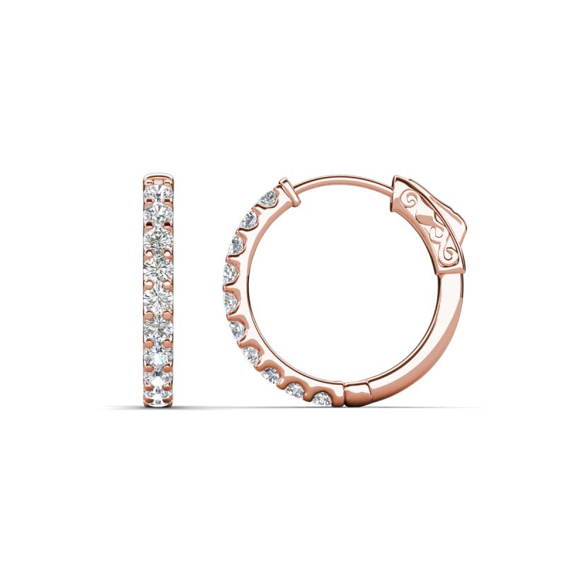 Akira 0.60 ctw Moissanite (2.00 mm) Hoop Earrings 