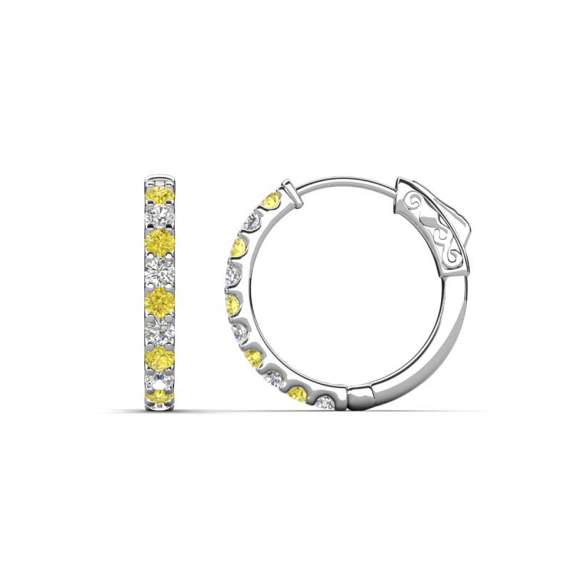 Akira 0.60 ctw Natural Yellow Diamonds and Lab Grown Diamonds (2.00 mm) Huggie Earrings 