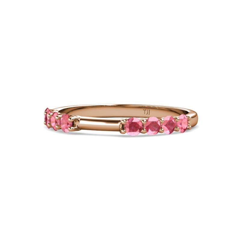 Alicia 0.40 ctw Pink Tourmaline Wedding Band 
