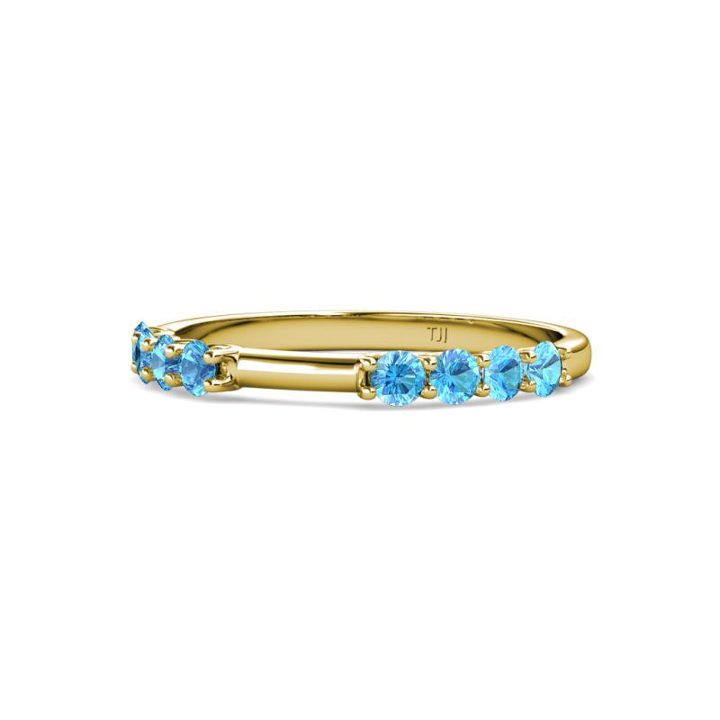 Alicia 0.52 ctw Blue Topaz Wedding Band 