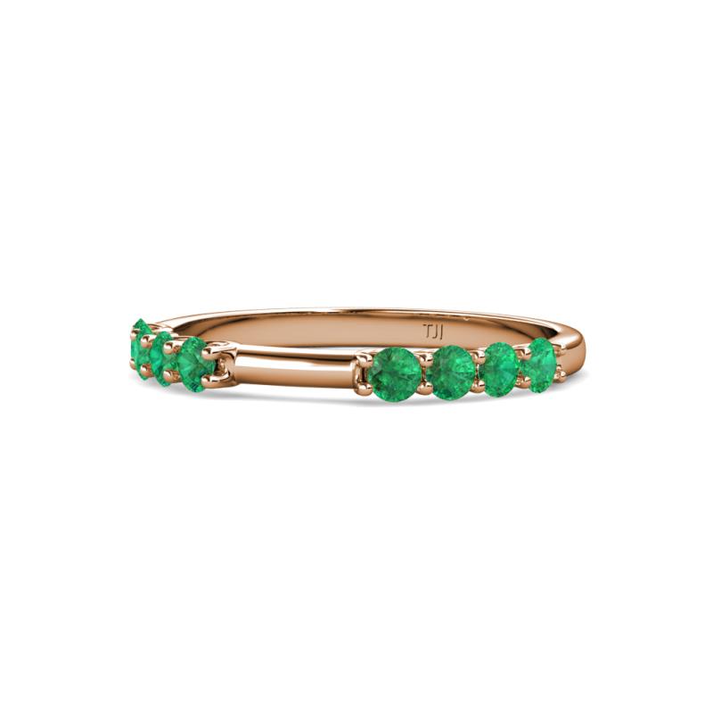 Alicia 0.40 ctw Emerald Wedding Band 