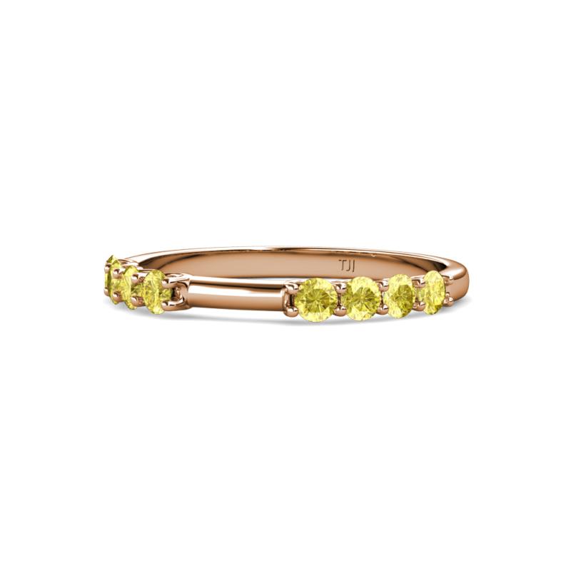 Alicia 0.52 ctw Yellow Sapphire Wedding Band 