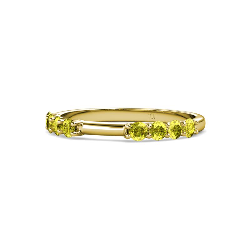 Alicia 0.56 ctw Yellow Diamond Wedding Band 