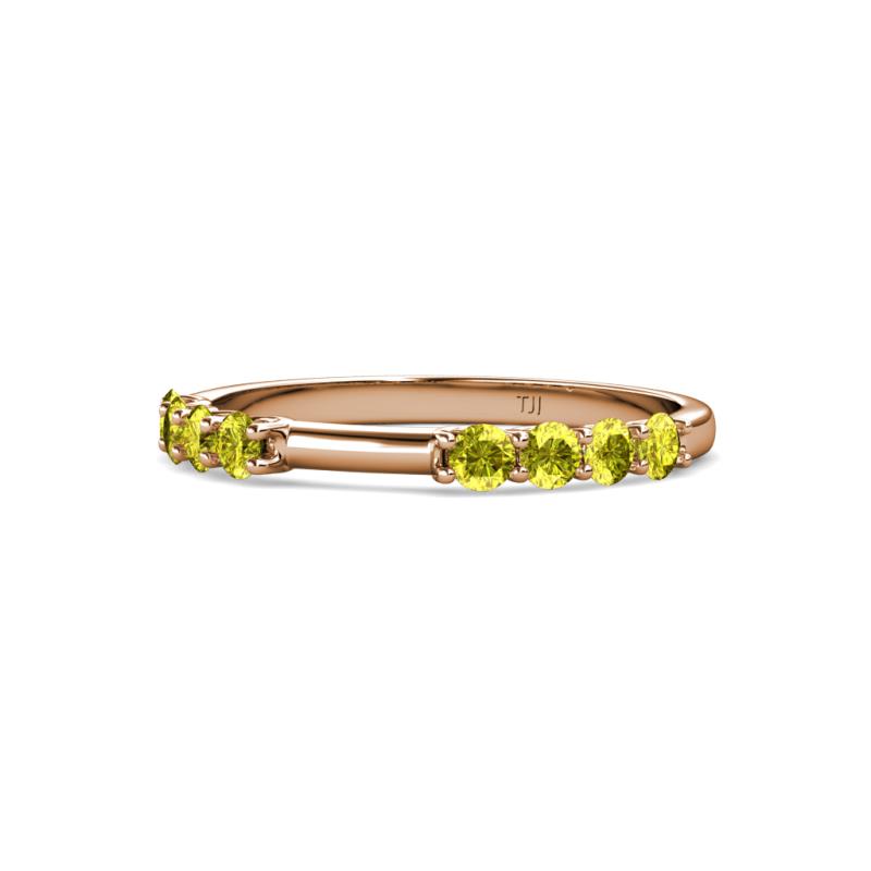Alicia 0.56 ctw Yellow Diamond Wedding Band 