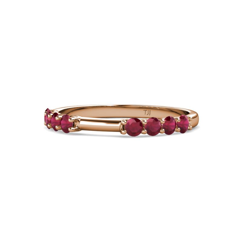 Alicia 0.56 ctw Ruby Wedding Band 