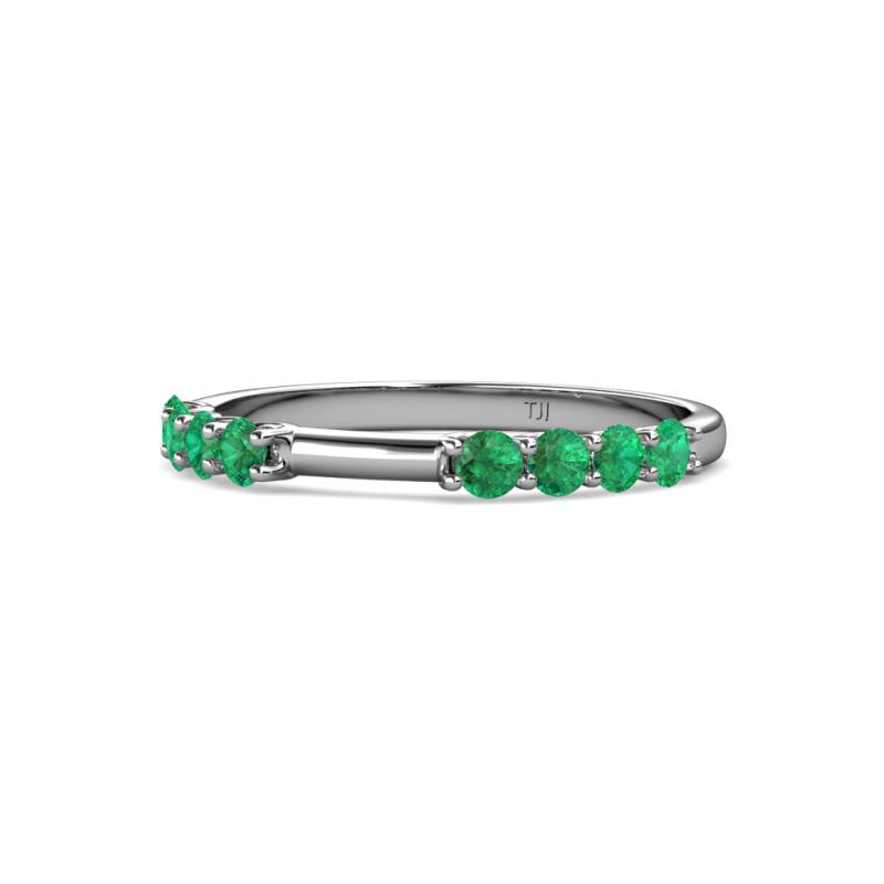 Alicia 0.40 ctw Emerald Wedding Band 