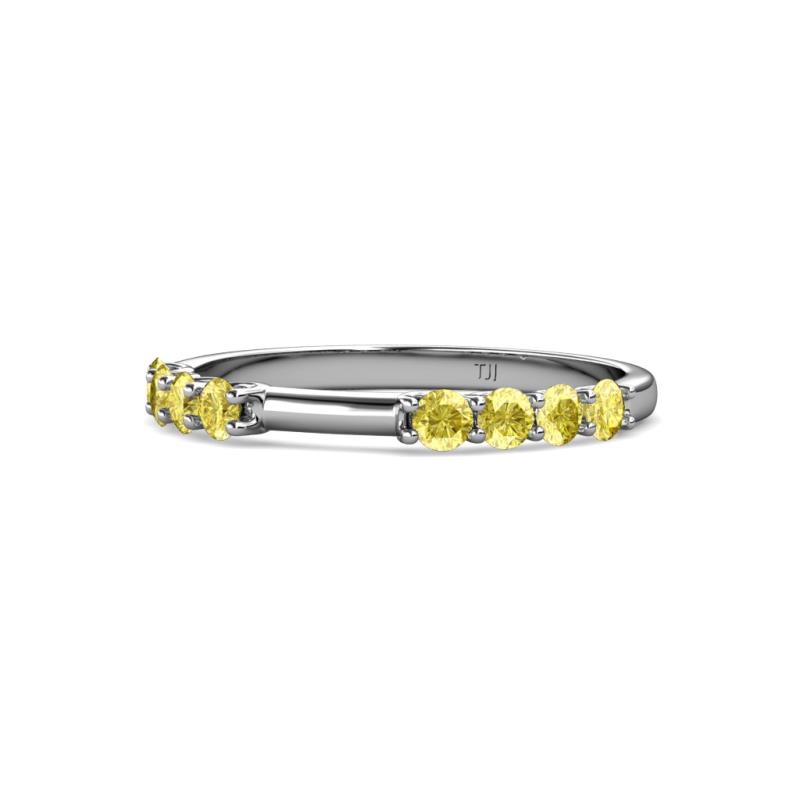 Alicia 0.52 ctw Yellow Sapphire Wedding Band 