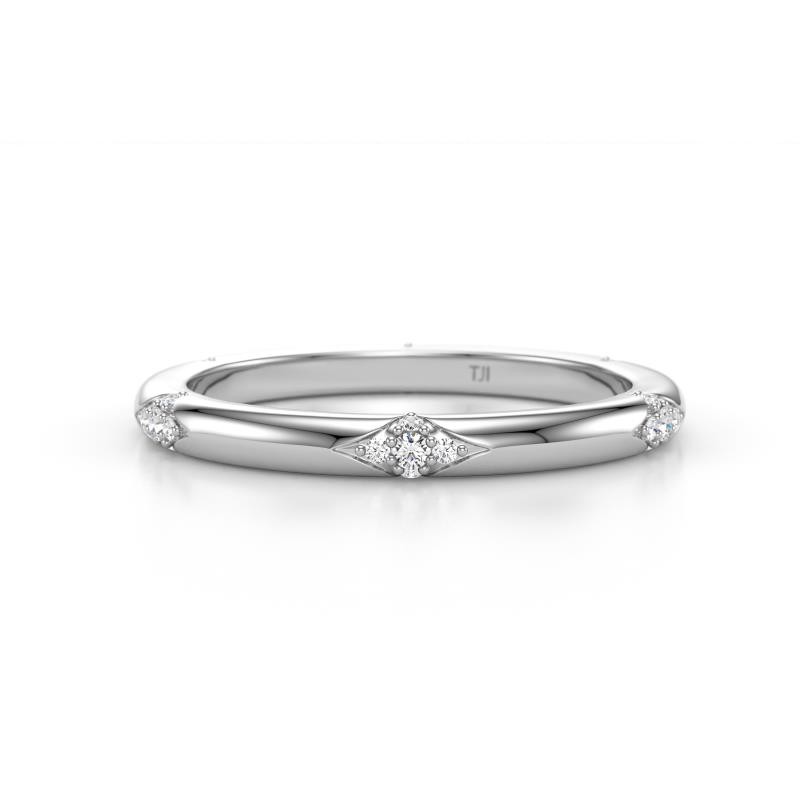 Lena Natural Diamonds Women Wedding Band 