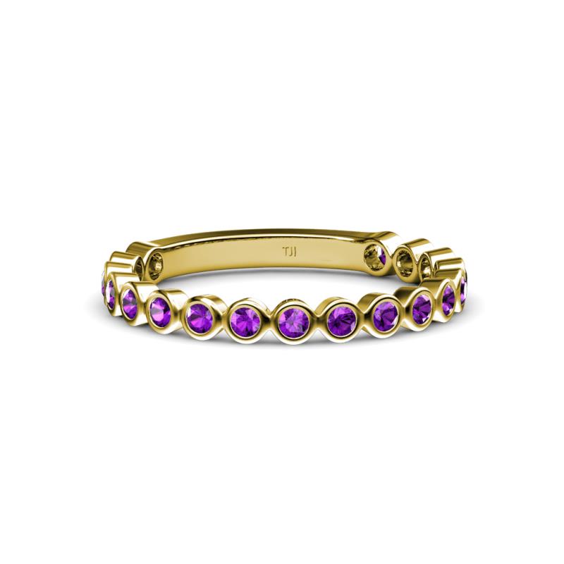 Ashlyn 1.80 mm Amethyst 3/4 Eternity Band 