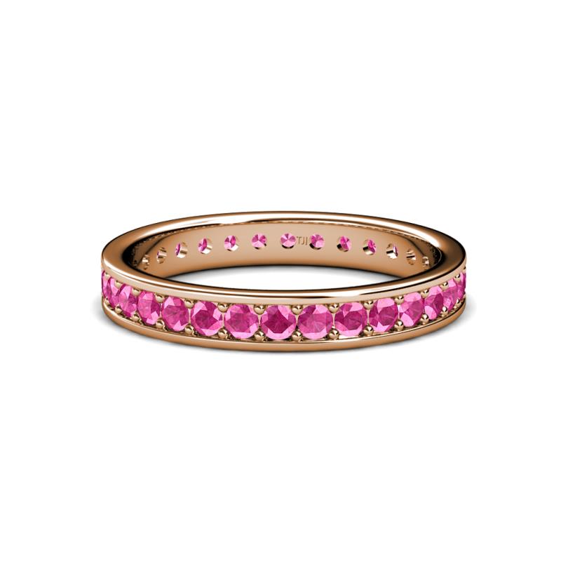 Livia 2.00 mm Pink Sapphire Eternity Band 