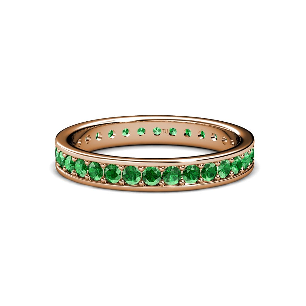 Livia 2.00 mm Green Garnet Eternity Band 
