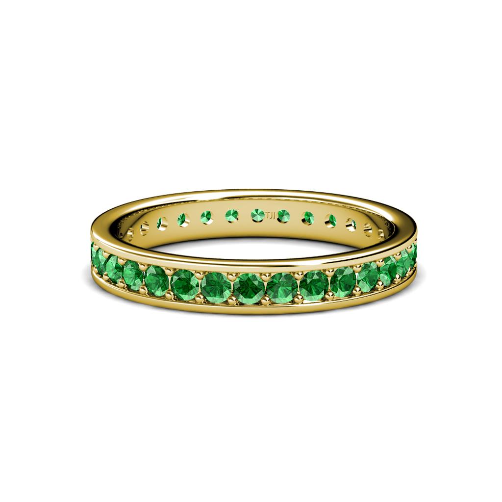 Livia 2.00 mm Green Garnet Eternity Band 