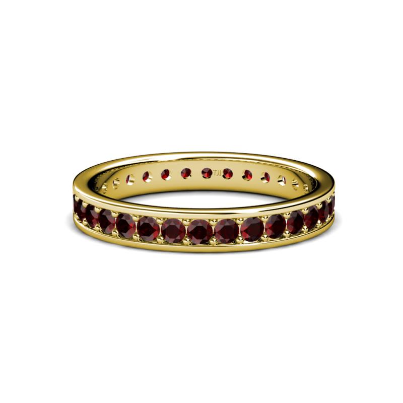 Livia 2.00 mm Red Garnet Eternity Band 