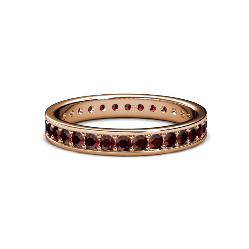 Livia 2.00 mm Red Garnet Eternity Band 