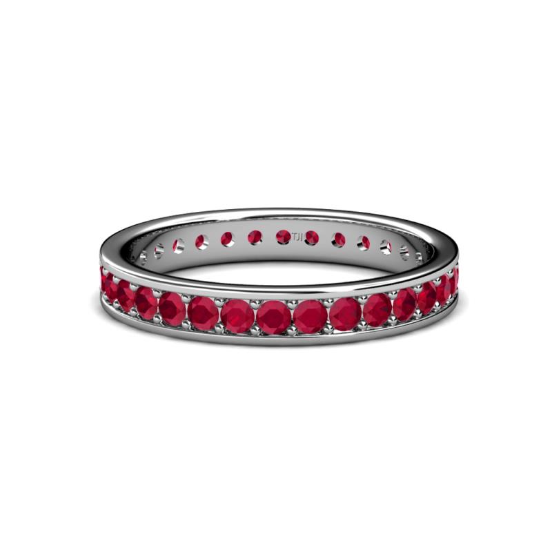 Livia 2.00 mm Ruby Eternity Band 