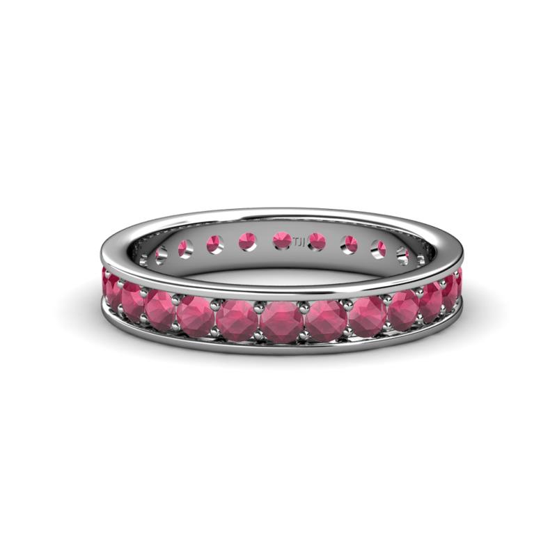 Livia 2.40 mm Rhodolite Garnet Eternity Band 