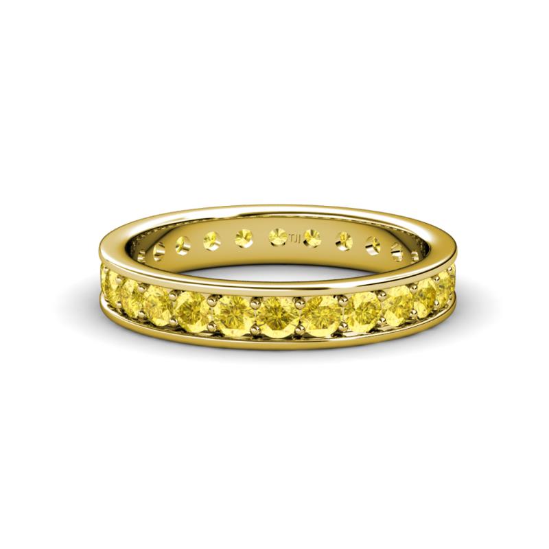 Livia 2.40 mm Yellow Sapphire Eternity Band 