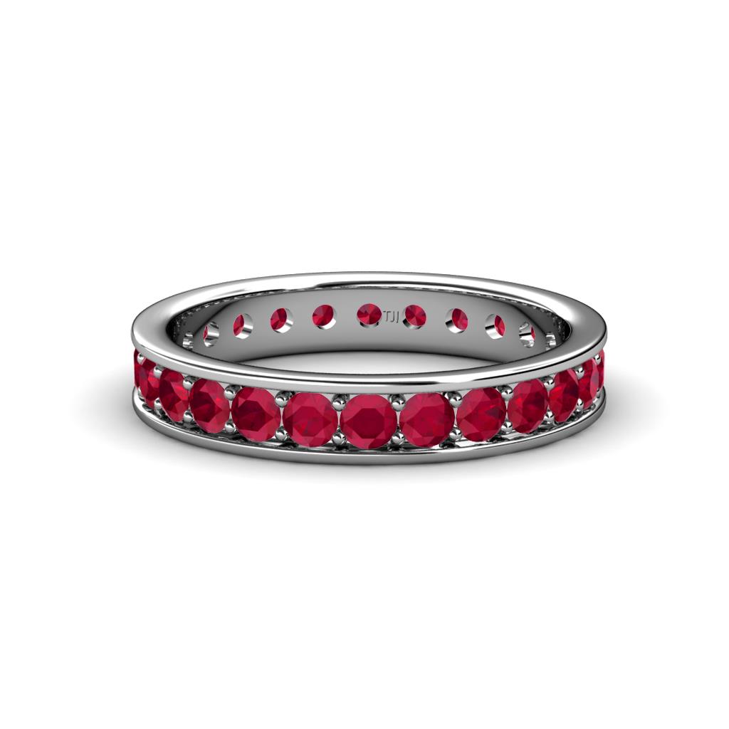 Livia 2.40 mm Ruby Eternity Band 