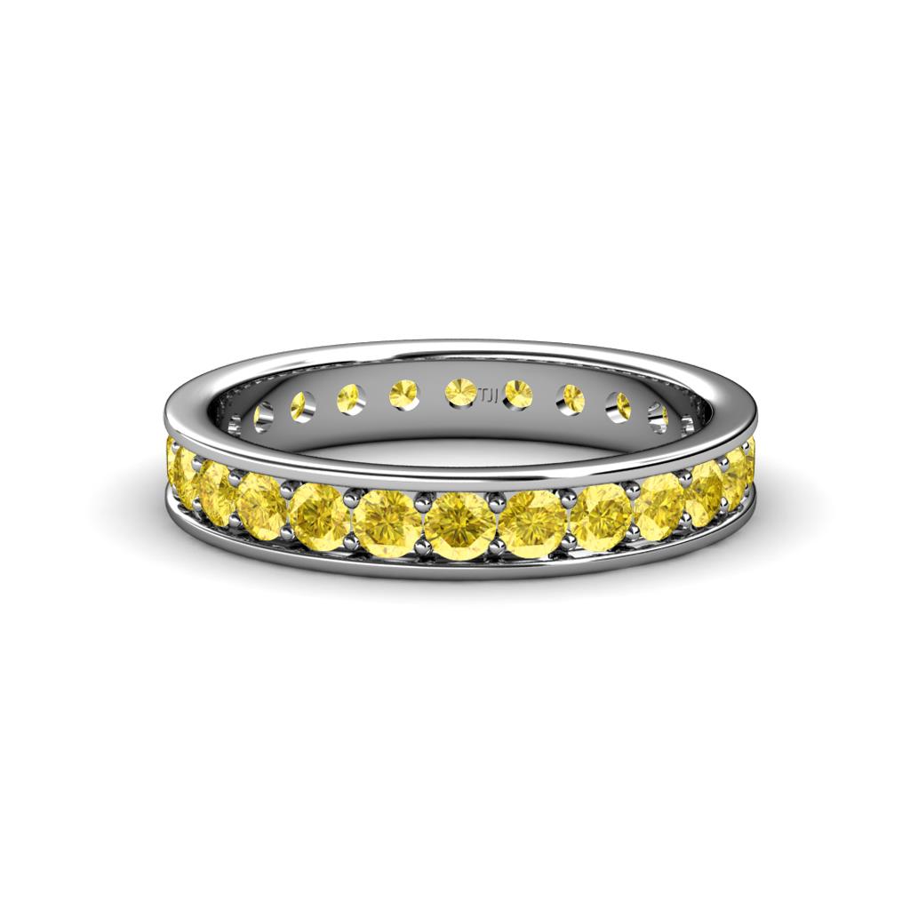 Livia 2.40 mm Yellow Sapphire Eternity Band 