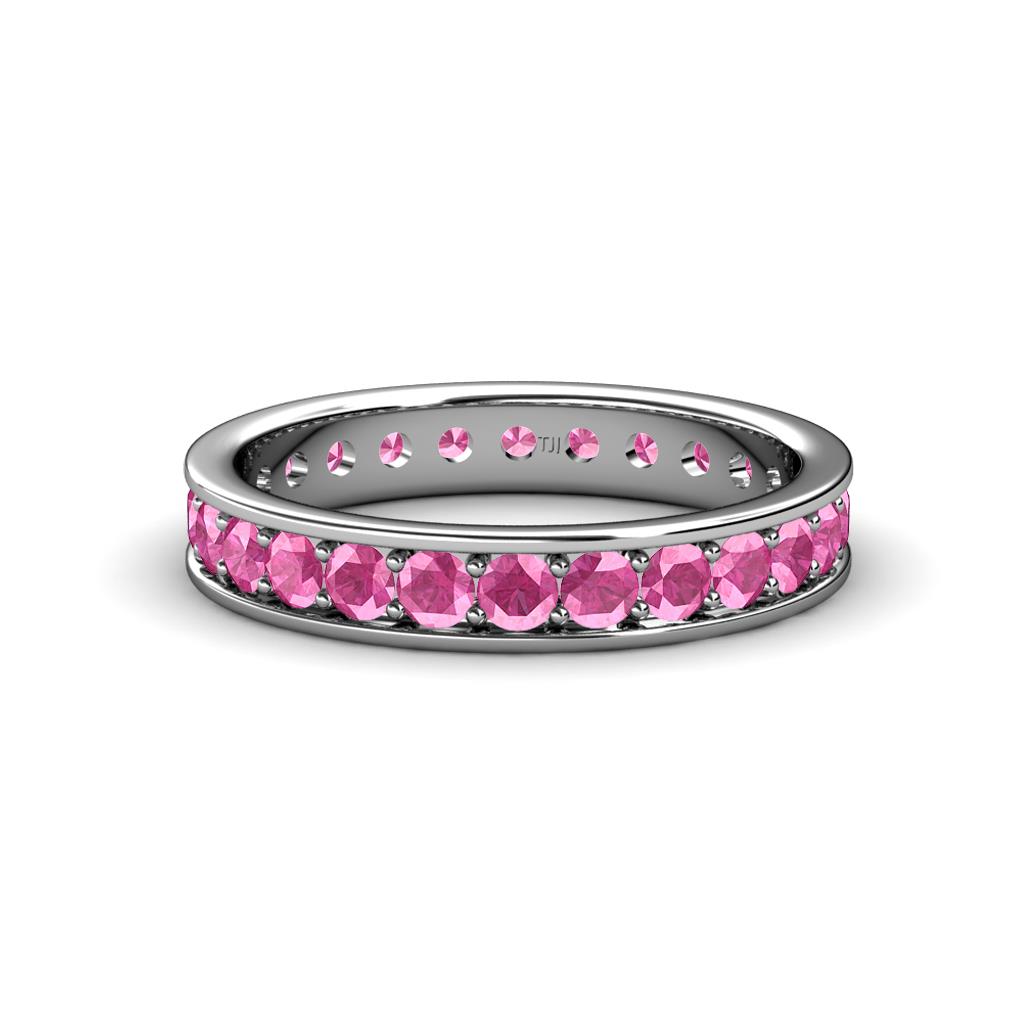 Livia 2.40 mm Pink Sapphire Eternity Band 