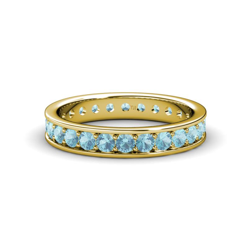 Livia 2.70 mm Aquamarine Eternity Band 