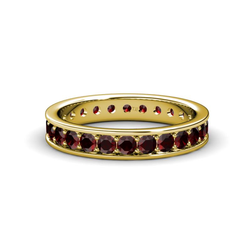 Livia 2.70 mm Red Garnet Eternity Band 