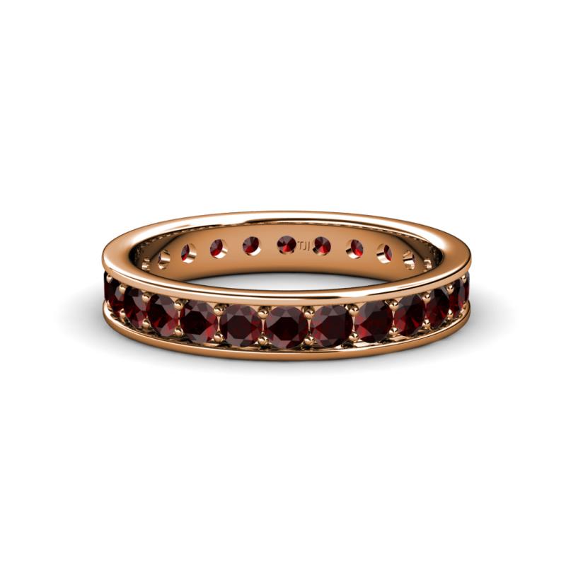Livia 2.70 mm Red Garnet Eternity Band 