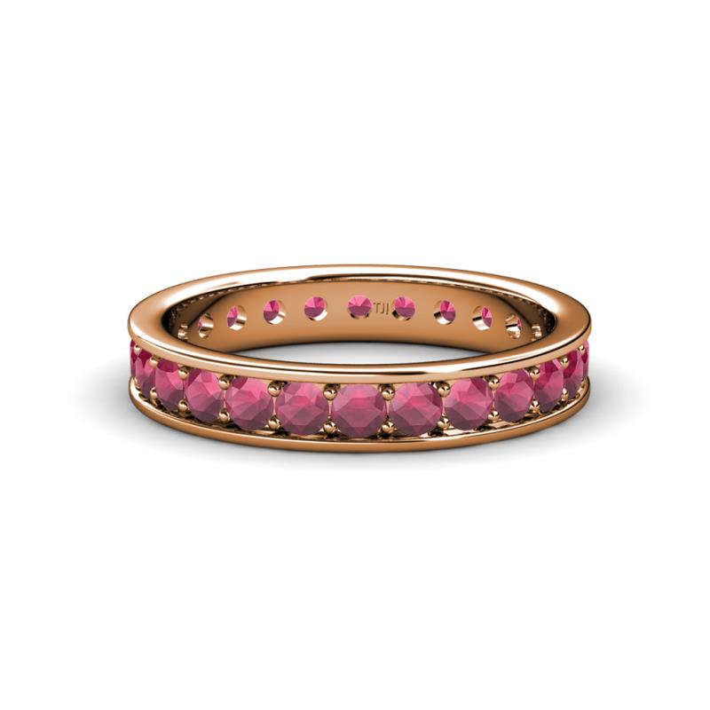 Livia 2.70 mm Rhodolite Garnet Eternity Band 