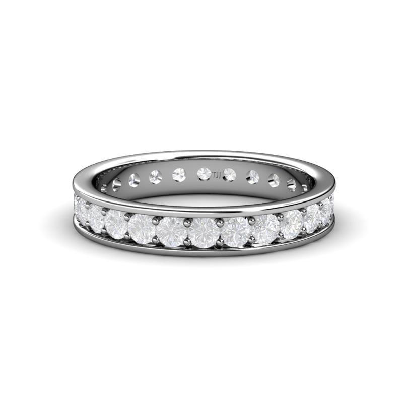 Livia 2.70 mm White Sapphire Eternity Band 
