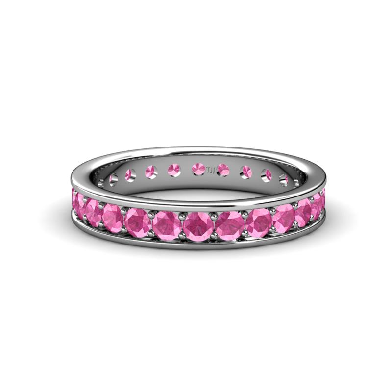 Livia 2.70 mm Pink Sapphire Eternity Band 