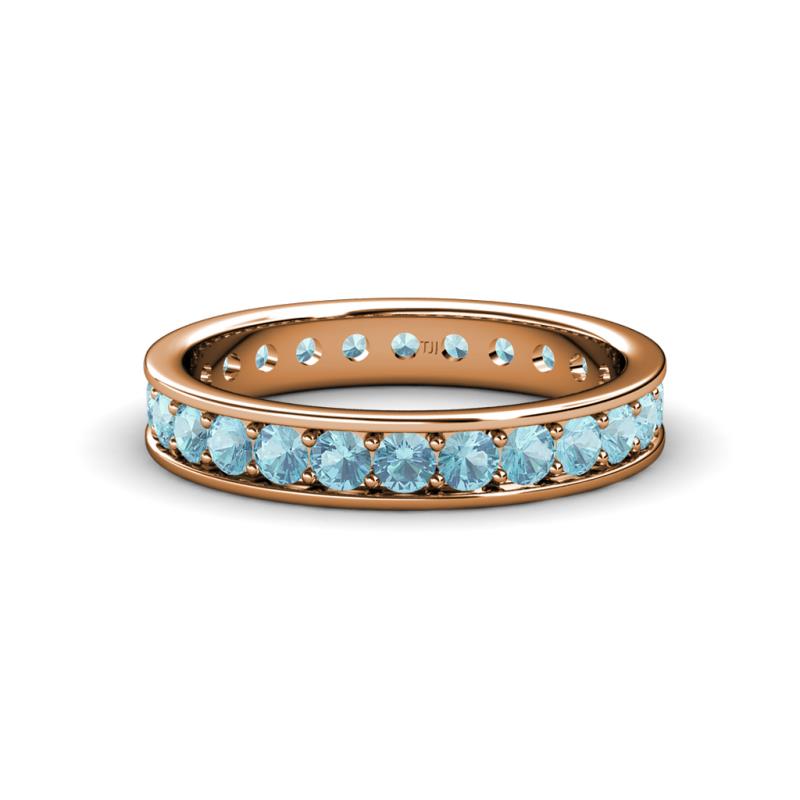 Livia 2.70 mm Aquamarine Eternity Band 
