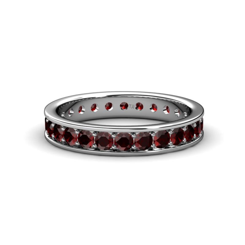 Livia 2.70 mm Red Garnet Eternity Band 