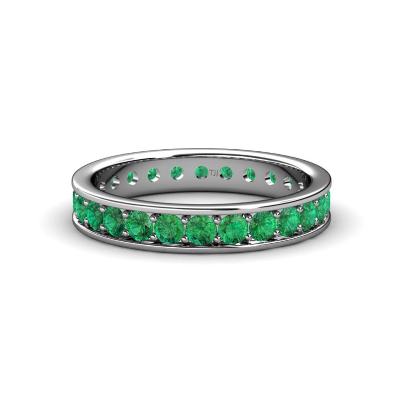 Livia 2.70 mm Emerald Eternity Band 