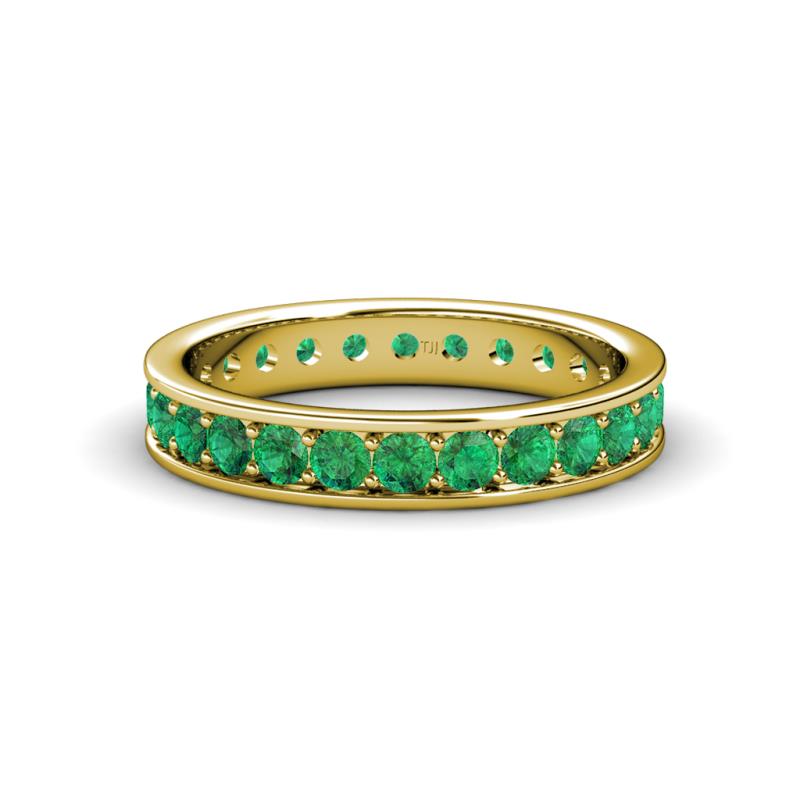 Livia 2.70 mm Emerald Eternity Band 