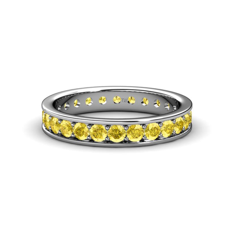 Livia 2.70 mm Yellow Sapphire Eternity Band 