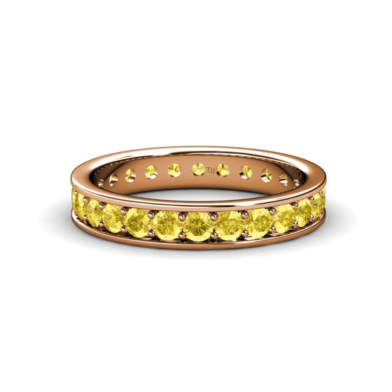 Livia 2.70 mm Yellow Sapphire Eternity Band 